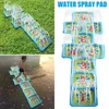 Parque Aquatico Inflavel Water Play Hopscotch Mat Inflatable With Sprinklers Garden Game For Outdoor Kid 240416