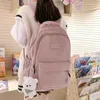 Bolsas de armazenamento Moda feminina Lady Lady Capacatern Backpack Backpack Trendy Women Laptop School Lute Girl Travel Book Bag Cool