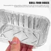 Take Out Containers 30 Pcs Tin Box Food Accessories BBQ Holders Foil Pans Aluminum Disposable Accessory Grilling Barbecue Cake Tray