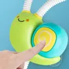 Bath Toys Game Snail Spail Spailing Robinet Shower Electric Spray Toy pour bébé salle de bain salle de bain enfants 240415