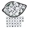 12mm 50st Silicone Letters Pärlor Engelska Alfabetet Baby TEETER för personligt namn DIY PACIFIER CLIP -leksaker A GRATIS 240407