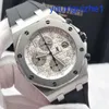 Orologio da polso di fantasia AP Royal Oak Offshore Precision Steel 26020 Automatico Display da data meccanico 42 mm Data Timing e Orologio da uomo anti magnetico