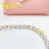 Iced Out Moissanite Jewelry 925 Silver Gold Plated Tennis Bracelet Diamond Stain