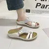 Kleiderschuhe 2024 Sommer Frauen Sandalen Plattform Keilschuhe Pantoffeln Nicht-Schlupf-Open-Spip Flops Damen bequem große Größe Strand