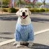 PET Big Big Dog Tide marka jesień i zimowe ciepło przeciwpuszczone sweter złote włosy labrador border collie ubrania
