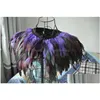 Other Festive Party Supplies 3 Ply Purple Feather Collar Shrug Cape Shawl Shoder Jacket Clothing Patry Cotume6236156 Drop Delivery Dh8Io