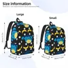 Backpack Doodle Monkey Pattern Male School Student Female Laptop di grande capacità