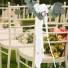 Decoratieve bloemen stoel achterste bloem ornament retro decor bruiloft aanbod gesimuleerde festival scene mori afdeling