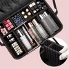 コスメティックバッグPUレザーメイクアップアーティストキット女性用コスメティックバッグ