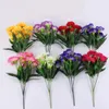 Decorative Flowers 7 Color Carnation Wedding Road Lead Flower Ball T Stage Decoration Event Layout Simulation Silk Row Table Vase