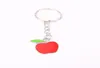 100st Red Apple Charm Keychain for Keys Car Key Ring Souvenir Gifts smycken Tillbehör 2020New 2020New4668610