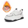 Casual Shoes Women's Winter Sports äkta läder Little White Thick Sole Plush Zapatos Para Mujeres