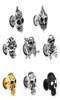 Halloween Horror Skull Stud -oorbellen Sieraden Mens Piercing roestvrijstalen skeletkop Rock Punk oorbellen Sieraden 1PCS13152531