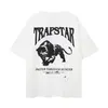 Summer Luxurys Brand Fashion Designer Magliette Magliette Trapstar High Street Letter Stampa grafica Tops Streetwear Casual Casual 100% Cotton T-shirt S-XL