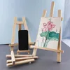 Frames 1pc Wood Art Supplies Desk Decoration DIY Crafts Students Drawing Tripod Display Easel Postcard Holder Painting Stand