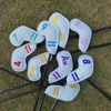 9 -stcs golfclub Cover Wedges Accessories Club Protector Golf Beschermende kop Covers Man Golf Rod Head Protective Case Golf Supply 240415