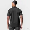 T-shirt da uomo Menssummer Gym Shirt a compressione a secco veloce che corre sport maglietta da uomo allenamento toptness top a maniche corte