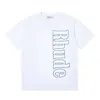 Designer Rhude Mens Maglietta di alta qualità Tess Casual Fashion Short Short Short Europe Uomini da donna Round Neck Tshirts US Size S-XXL WSGD