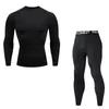 Herren Thermal Unterwäsche Basisschicht Kompression Strumpfhosen Fitnessstudio Jogger Fitness Sportswear Voller Anzug Tracksuit Thermohemd Leggings 4xl