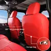 Seat Covers Full Set Durable Waterproof Leather for Pickup Truck Fit for Jeep Wrangler Unlimited 2018-2024