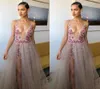 Sexy 2019 Nuovi abiti da ballo Berta Berta Deep V Neck Side Slitt Applique APPLICATURA APPLICAZIONE ASSEGGIO TULLE TULLE LUNGO PAGANTE DRES8772958