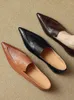 Zapatos de vestir Zapatos Mujer 2024 Tendencia Spring/Autumn Femen's Lofa de alta calidad Fashion Toe Style British Leather 2cm