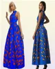 Vêtements ethniques Robes africaines pour femmes sans manches manches maxi dashiki imprimer Turban Robe Africaine Dîner en soirée C4555957