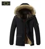 Stone Jacket Island Plus Size Coat Men's Brand Designer Down Winter Tjockning Outdoor Windproof Warm Large Fur Collar Long CP Jackor F36