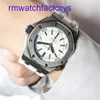 Minimalista AP Wrist Watch 15710st Royal Oak Offshore Series 42mm Precision Aço Aço Placa Branca Calendário Exibir