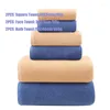 Towel Cotton 6 Piece Set Bathroom Soft 2 Square Towels Face Bath El Spa Beauty Salon 34X34 34X74 70X140