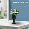 Vases Clear Glass Flowers Flowerpot Floral Desktop Ornament Arranging Dried Household White Office