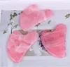 Amour coeur forme qualité Rose Quartz Rose Jade Guasha conseil pierre naturelle grattoir chinois Gua Sha pad DHLa37 a061554272