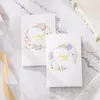 Party Supplies 2 Pcs Horizontal Grid Wedding Vows Book Lovers Bride Gifts Real Guest Paper For