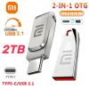 Azionamento Xiaomi da 512 GB Memory Stick 1TB USB 3.0 Azionamento ad alta velocità Drive da 2 TB Drive da 1 TB Mini Chiave Mini Drive per PC Car Musie Telefono