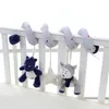 Punti di sonagli per bambini Baby Plush Anal Rattle Mobile Infant Passettiere Crib a spirale Giochi appesi per giocattoli per neonati 0-12 mesi 240417
