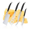 Coltelli da formaggio laguiole jaswehome set di burro allargatura nera ABS 2cr14ss taglio a lancia pizza coltello a prupo di formaggio intelligente utensili 240407