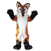 2024 gorąca sprzedaż Brown Husky Mascot Suit Halloween Party Game Dress Firma Halloween Adult News