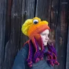 Bérets Hat Unisexe Cthulhu Style Adult Party Funny Octopus Headgear Creative Holiday Gift Tricky Woolen