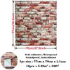 10 -stm muur 3D DIY stickers behang bakstenen sticker voor woonkamer slaapkamer tv waterdichte zelfklevende schuim plastic 231009 papier