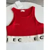 Tanktop -Designerin T -Shirt geschnittene T -Shirts Frauen Strick T -Shirt Strick Sport Tank Tank Tops Frau Weste Yoga T -Shirts