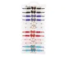 Collegare braccialetti 12pcs in lega gocciolatura farfalla bracciale cristallo bracciale tessuto a mano set di lunghezza all'ingrosso all'ingrosso