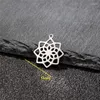 Charms 5Pcs/lot Ethnic Style 14 14mm Chakra Mandala Yoga Charm Connector OM Pendant Fit Handmade Jewelry