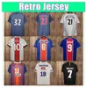 1998 1999 RONALDINHO Mens Paris Retro soccer Jerseys OKOCHA LEROY IBRAHIMOVIC Home Away Football Shirt Classic Short Sleeve Uniforms