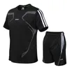 Sport Suit Fitness krótkie szorty T-shirt Lekkie szybkie suszenie oddychające swobodne odzież sportową