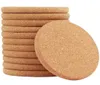 100st Cork Coasters Round Edge 1001005mm Mats Pads Wood Corkcoaster 101005CM Wood Plant Coasterabsorbent Corked Mat Boar6045018