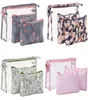 DesignerBrand Logo PVC Women039s Cosmetic Bags Potable 3pieces Set Storage Cases Waterproof Zipper Pencil Bag Mini Makeup Bag5580642