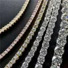 Stock Hip Hop Jewelry 2.0mm-6.5mm 925 Silver Gold Plated Vvs Moissanite Tennis Chain High Quality