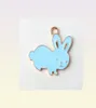 Nyaste 60 st Kawaii Animal Pendant Charms 2324mm guldtonpläterad oljedropp söt örhänge halsband prydnadshängen2794729