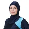 Купальные женские женские плавающие костюм 3xl8xl Пэтч -класс мусульманский прикрытие танков 3pcs hijab с длинными рукавами