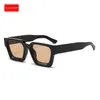 Okulary przeciwsłoneczne Klassnum Men Square Frame 2024 Designer Sun Glasses Retro Trendy Shades Uv400 unisex kobiety